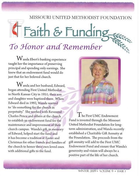 Faith & Funding – Winter 2009