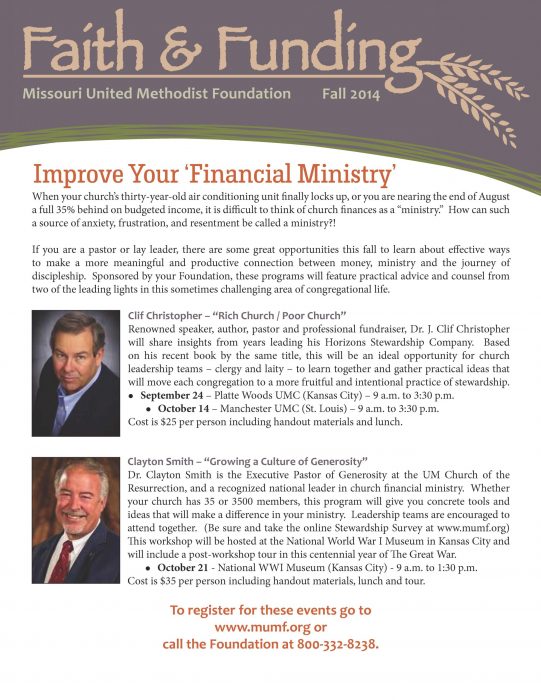 Faith & Funding – Fall 2014