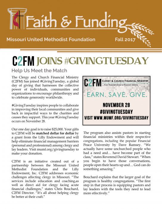 Faith & Funding – Fall 2017