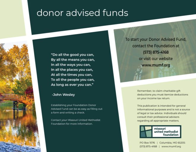 donor advised funds flyer