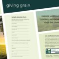 giving grain flyer