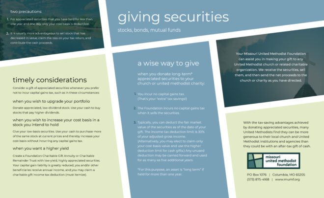 giving securities flyer