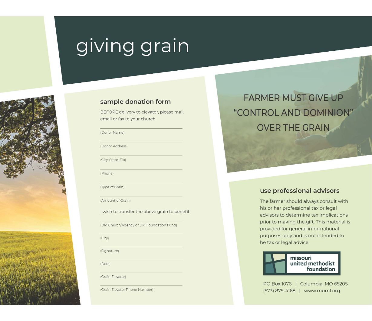 giving grain digital flyer